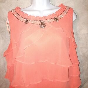 S.L. Fashions Ruffled Dress